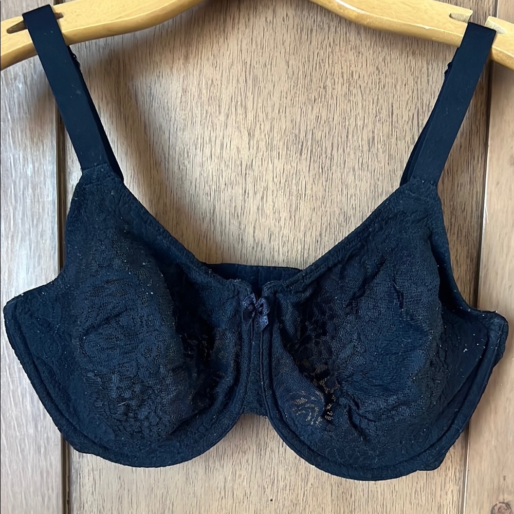 Wacoal Black Stretch Lace Minimizer Bra